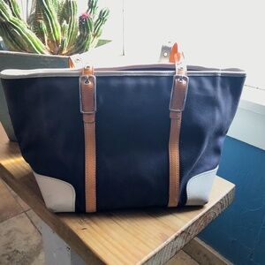 Coach Twill Two-toned handbag